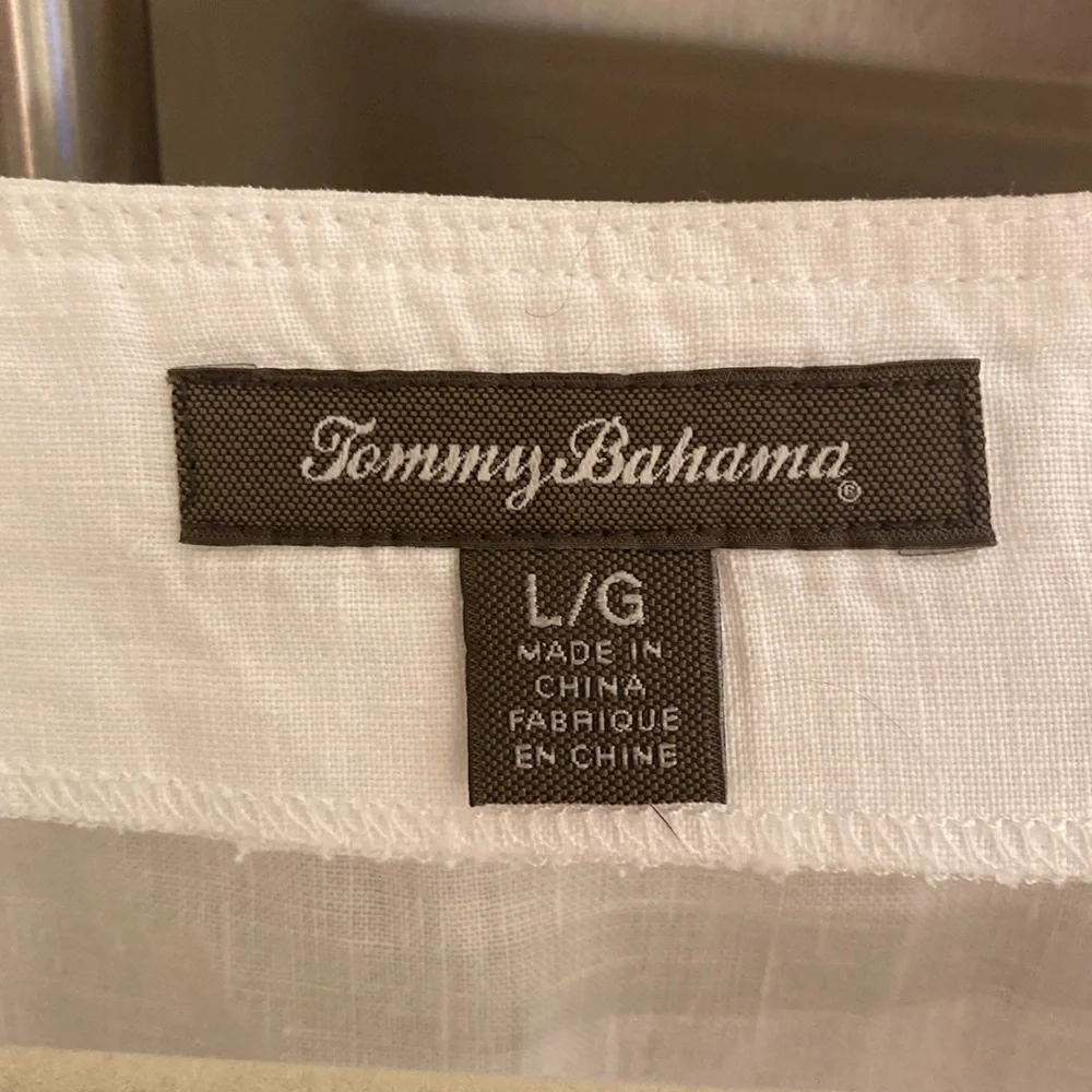 Tommy Bahama embroiled linen tunic beach cover-up - Picture 4 of 8